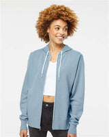 Unisex Lightweight Full-Zip Hooded Sweatshirt