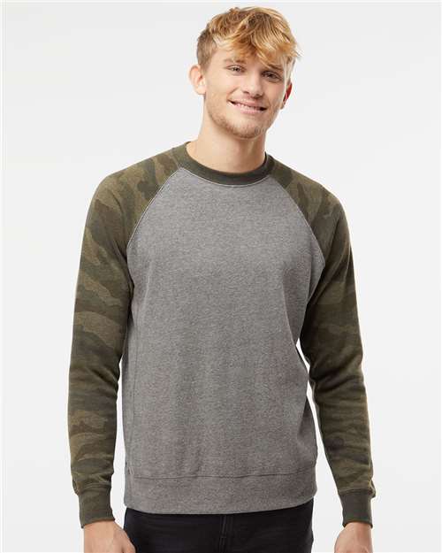 Independent Trading Co. - Unisex Special Blend Raglan Crewneck Sweatshirt - PRM30SBC