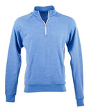 J. America - Men's Triblend Quarter-Zip Sweatshirt - 8869J