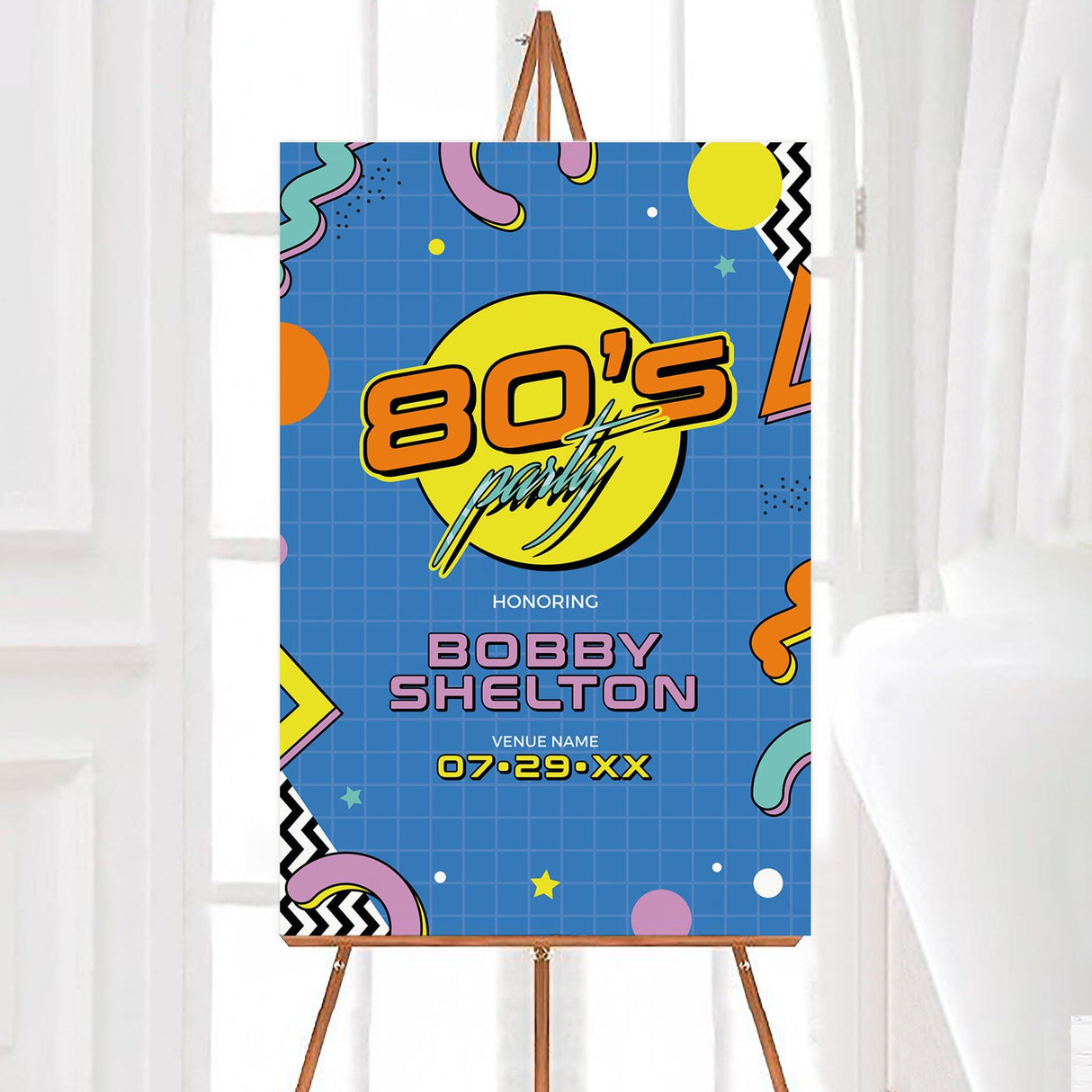 80s Style Invitation - goprintplus