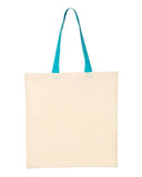 Q-Tees - Economical Tote with Contrast-Color Handles - QTB6000