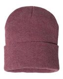 Sportsman - 12" Solid Cuffed Beanie - SP12
