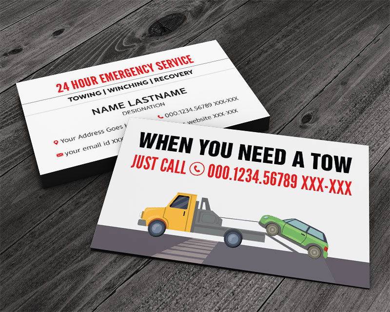 Tow Truck Business Services - Single or Double Sided