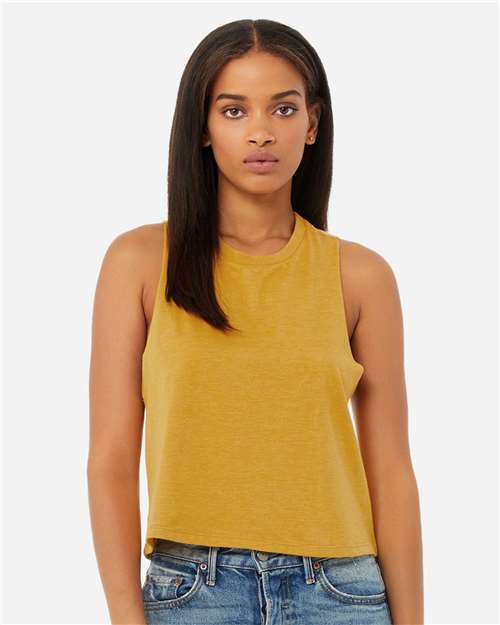 BELLA + CANVAS - Women's Racerback Crop Tank - 6682