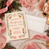 Vintage Nutcracker Christmas Party Invite