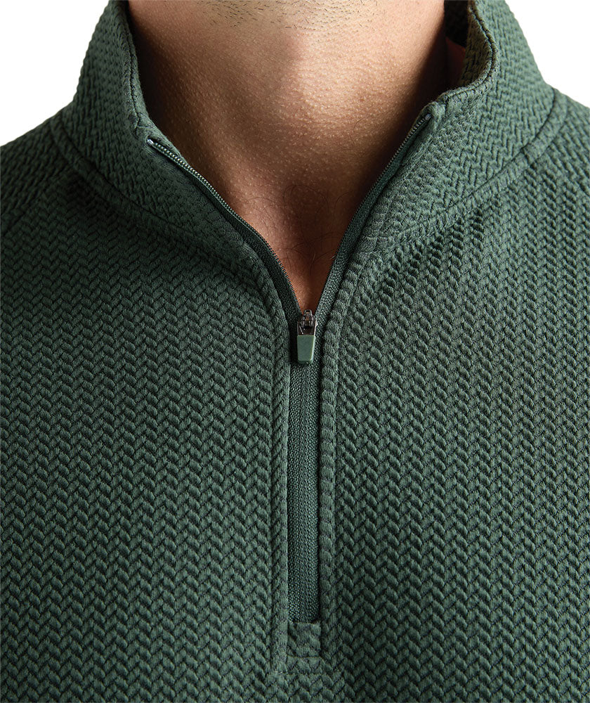 - Men's TexturKnit™ Quarter Zip Pullover -