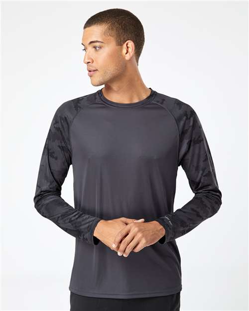 Paragon - Unisex Cayman Performance Camo Colorblocked Long Sleeve T-Shirt - 216P