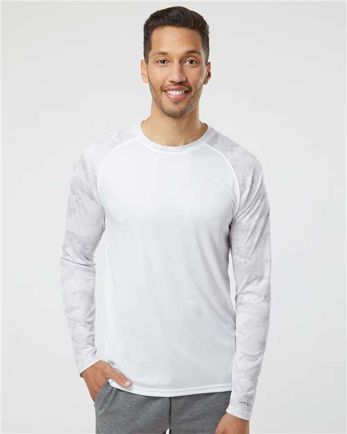Paragon - Unisex Cayman Performance Camo Colorblocked Long Sleeve T-Shirt - 216P