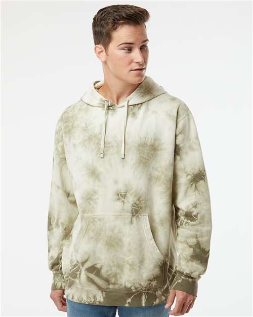 Independent Trading Co. - Unisex Midweight Tie-Dyed Hooded Sweatshirt - PRM4500TD