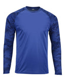 Paragon - Unisex Cayman Performance Camo Colorblocked Long Sleeve T-Shirt - 216P