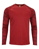 Paragon - Unisex Cayman Performance Camo Colorblocked Long Sleeve T-Shirt - 216P