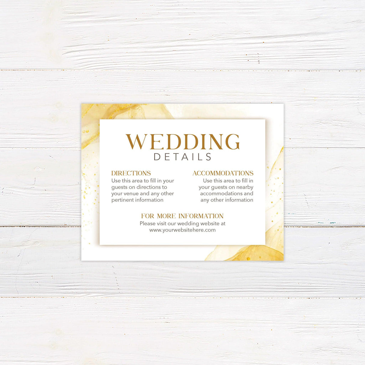 Abstract Gold Invitations - goprintplus