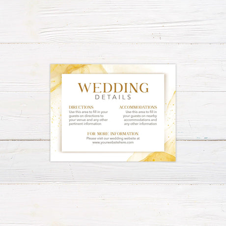 Abstract Gold Invitations - goprintplus