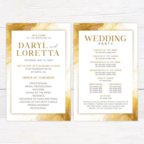 Abstract Gold Invitations - goprintplus