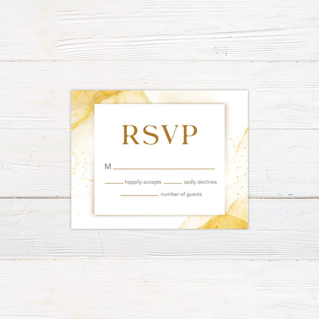 Abstract Gold Invitations - goprintplus