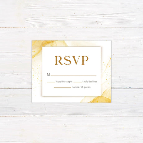 Abstract Gold RSVP - goprintplus