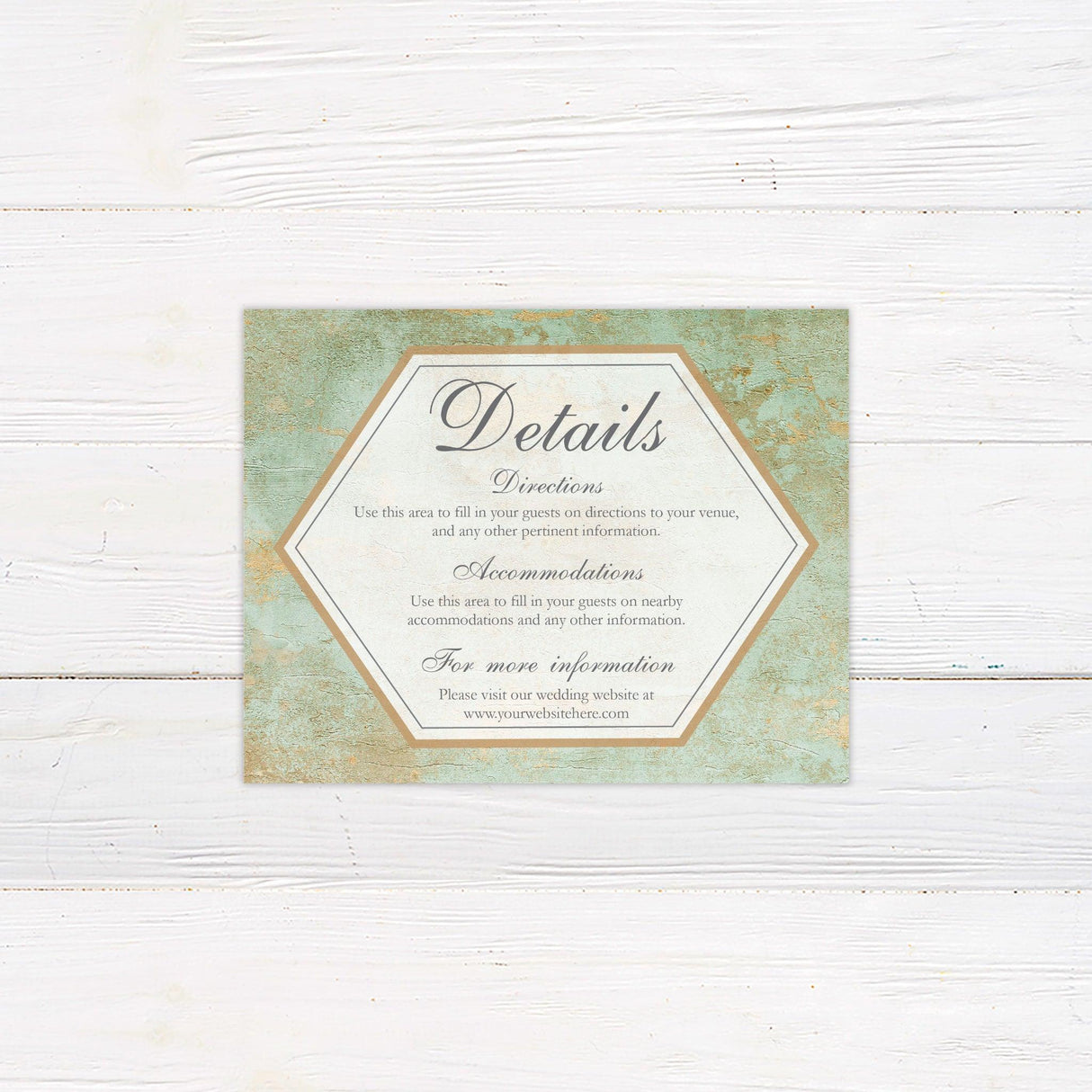Aged Copper Detail Cards - goprintplus