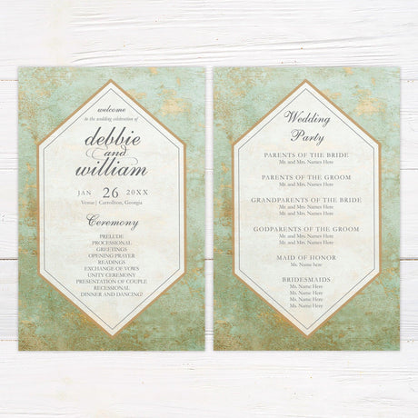 Aged Copper Invitations - goprintplus