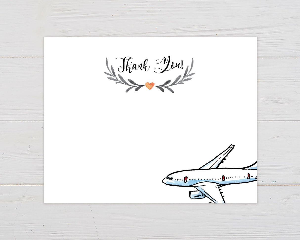 Airplane Thank You Card - goprintplus