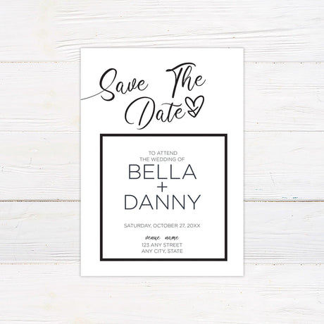 Always and Forever Save The Date - goprintplus