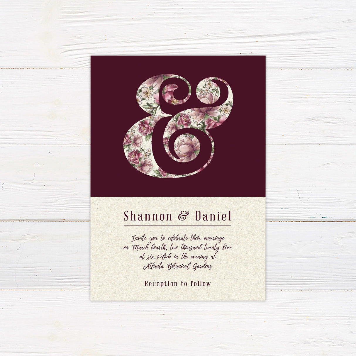 Ampersand Invitations - goprintplus