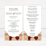 Ampersand Peach Floral Invitations - goprintplus