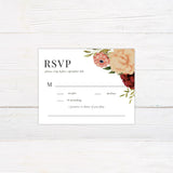 Ampersand Peach Floral Invitations - goprintplus