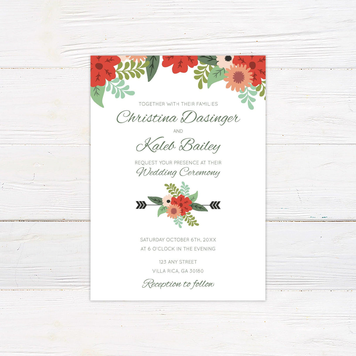 Animated Floral Invitations - goprintplus