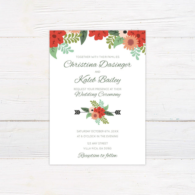 Animated Floral Invitations - goprintplus