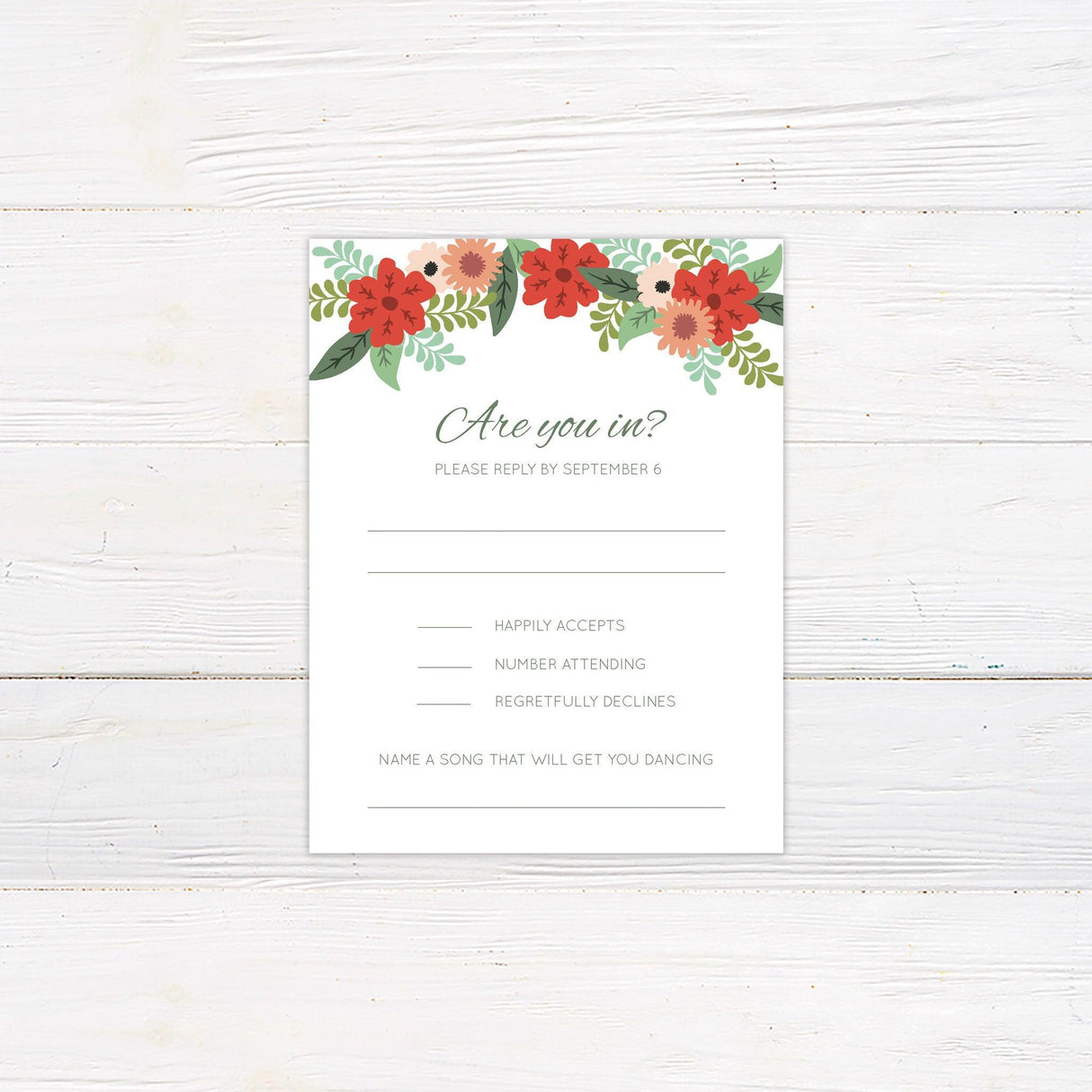 Animated Floral Invitations - goprintplus