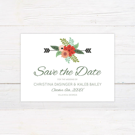 Animated Floral Save The Date - goprintplus