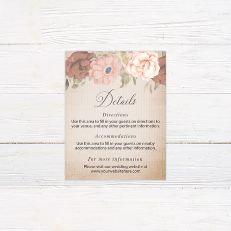 Antique Floral Invitations - goprintplus