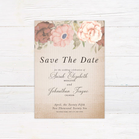 Antique Floral Invitations - goprintplus