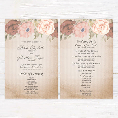 Antique Floral Invitations - goprintplus