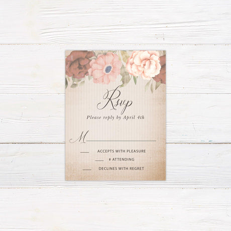 Antique Floral Invitations - goprintplus