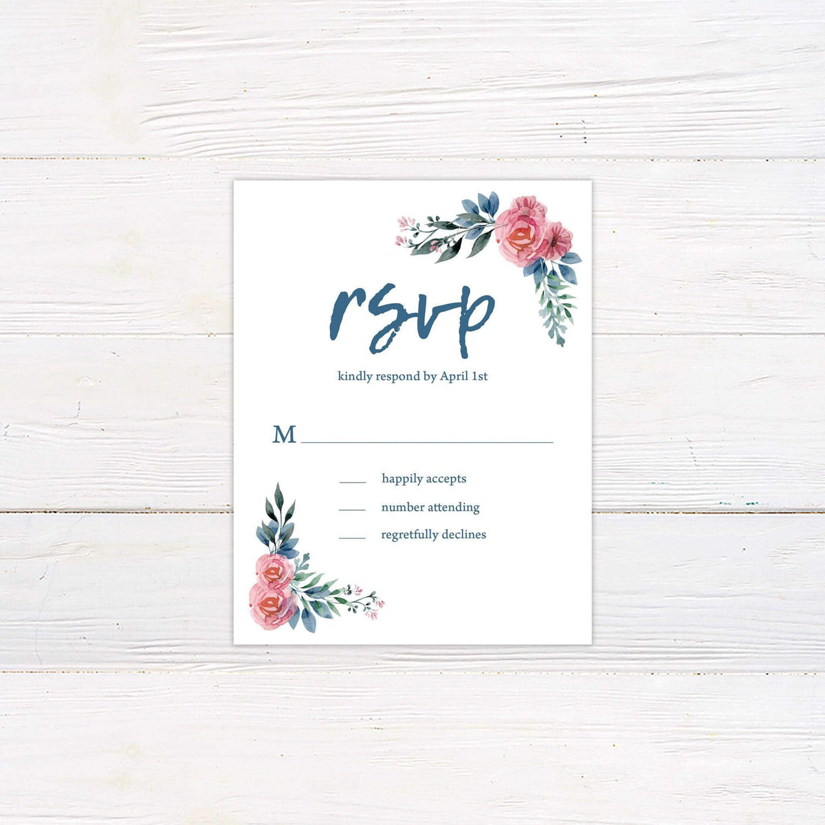 April RSVP Card | Go Print Plus