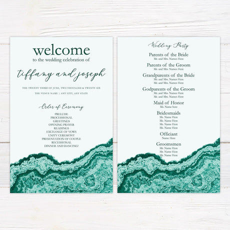 Aqua Tide Invitations - goprintplus