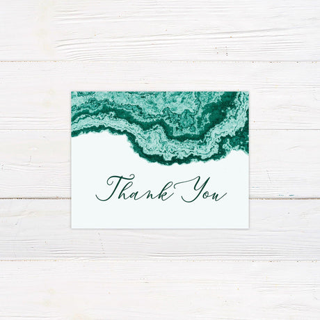 Aqua Tide Thank You Card - goprintplus