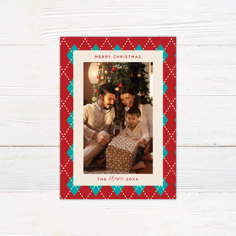 Argyle-Border-Holiday-Card-Invitation-Front-Thumbnail