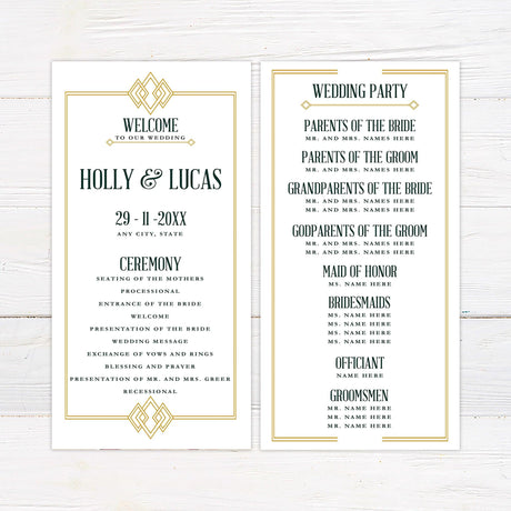 Art Deco Gatsby Invitations - goprintplus