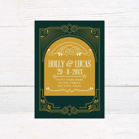 Art Deco Gatsby Invitations - goprintplus