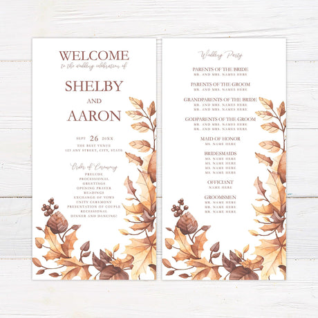 Autumn Leaves Invitations - goprintplus