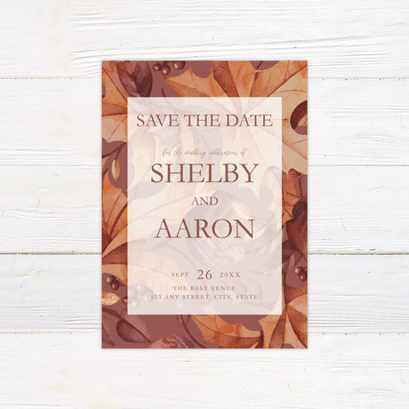 Autumn Leaves Invitations - goprintplus