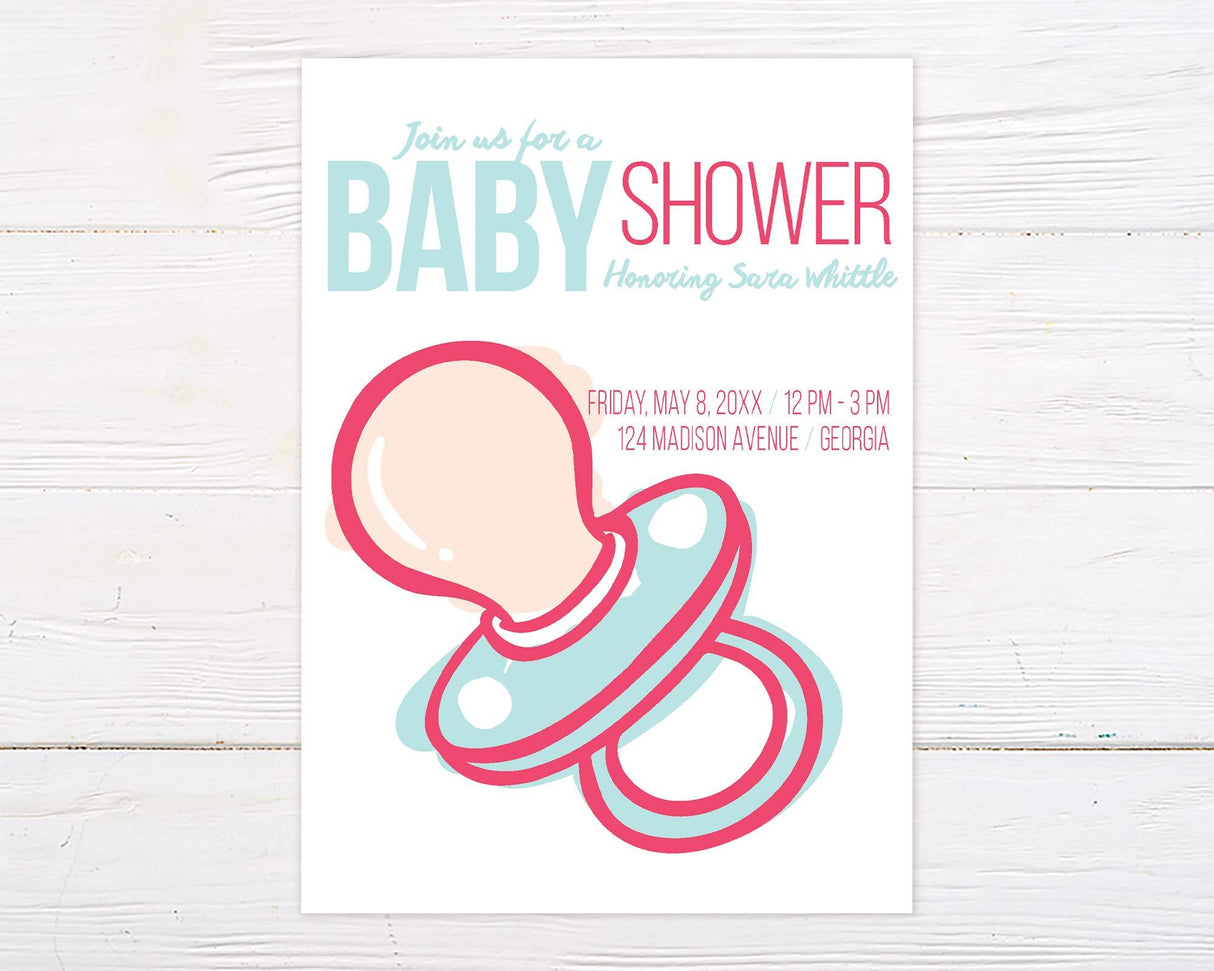 Baby Binky Shower - goprintplus