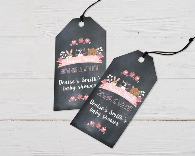 Baby Brunch Woodland Animal Favor Tags - goprintplus