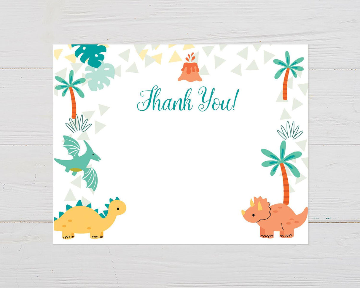 Baby Dinosaurs Thank You Card - goprintplus