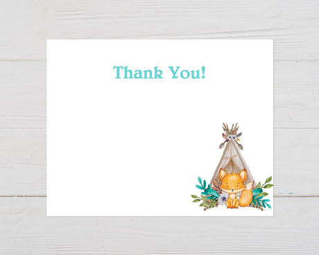 Baby Fox Thank You Card - goprintplus