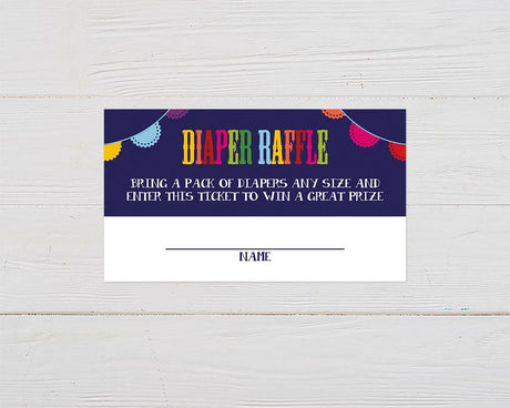 Fiesta Diaper Raffle Ticket - goprintplus