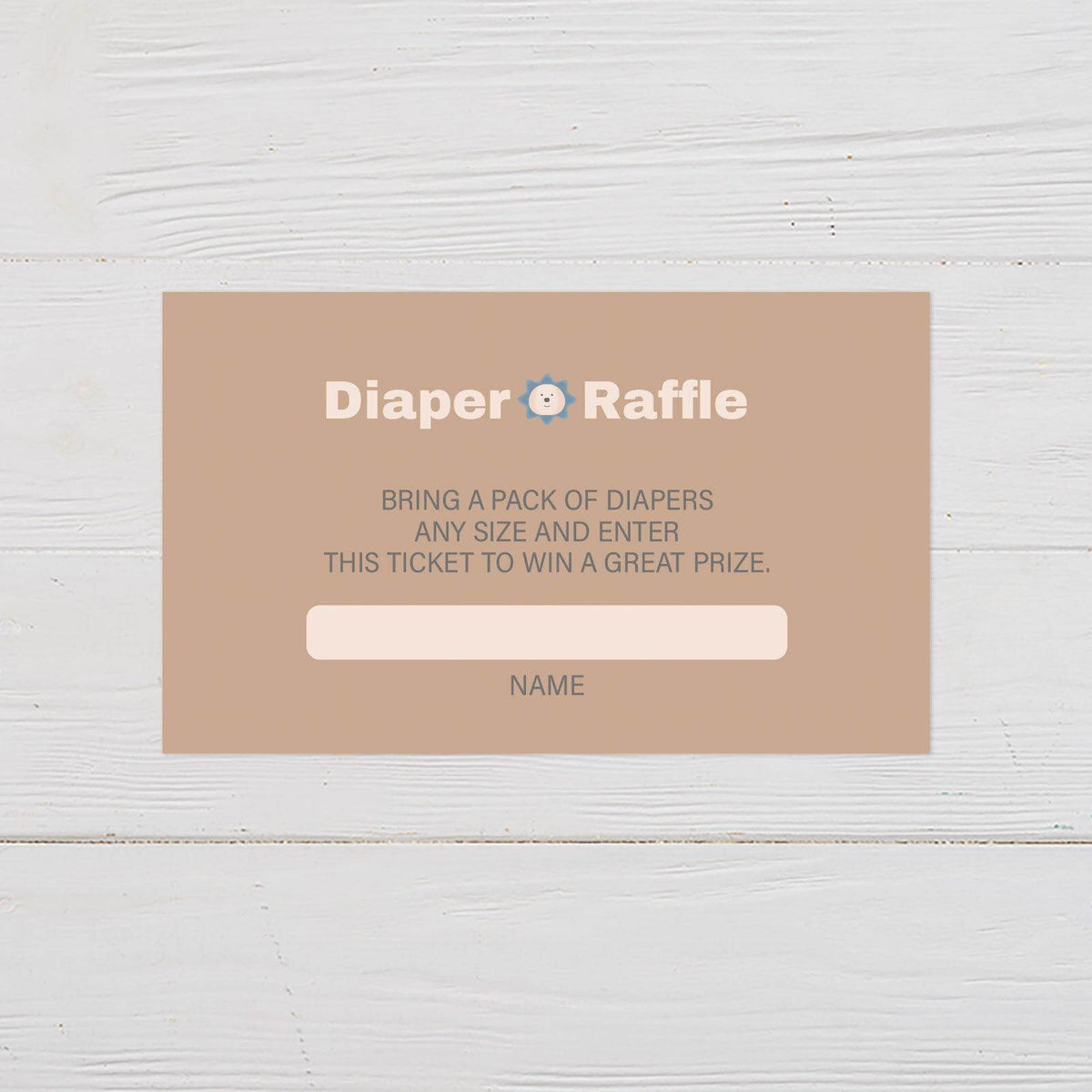 Baby Toys Diaper Raffle Ticket – Go Print Plus