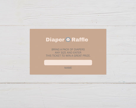 Baby Toys Diaper Raffle Ticket - goprintplus